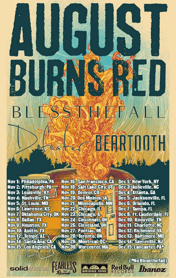 August Burns Red tour