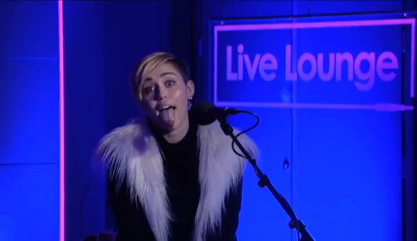 Miley Cyrus at BBC Radio 1 Live Lounge